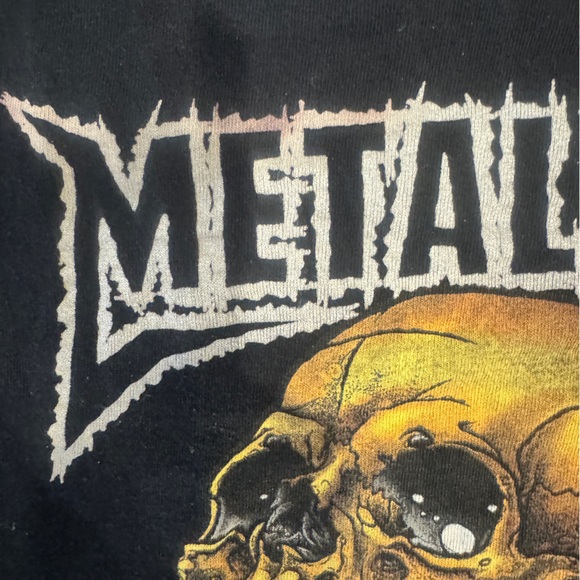 Men’s Medium Black Metallica Tshirt pre-worn “Madly in Anger with the World” - Picture 6 of 6